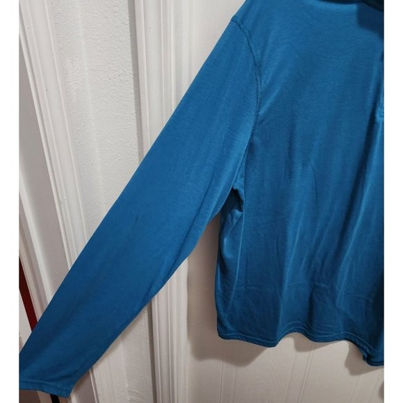 Under Armour Blue Threadborne HeatGear 1/4 Zip Loose Long Sleeve Shirt Size XL - Picture 5 of 8